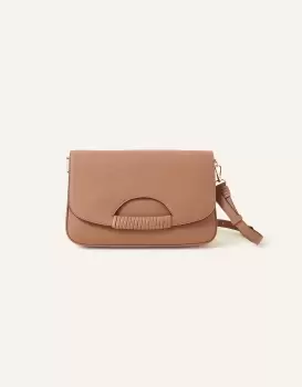 Image of Accessorize Womens Wrap Handle Cross-Body Bag Mink