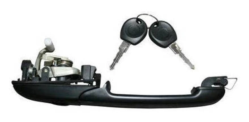 Image of JP GROUP 1187101070 Door Handle JP Left Front, black, without central locking Door Handle (1373)