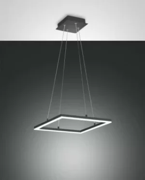 image of Bard LED Integrated Pendant Ceiling Light Light Anthracite Glass