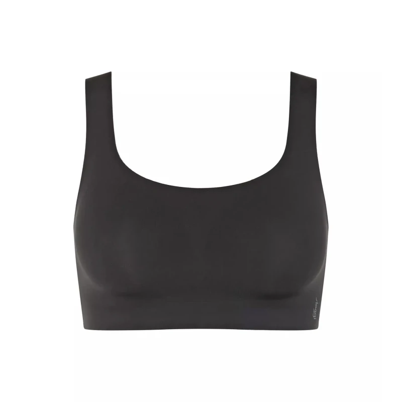 Image of Sloggi Zero Feel 2.0 Bralette with Scoop Neck Black Women XS;S;M;L;XL;XXL
