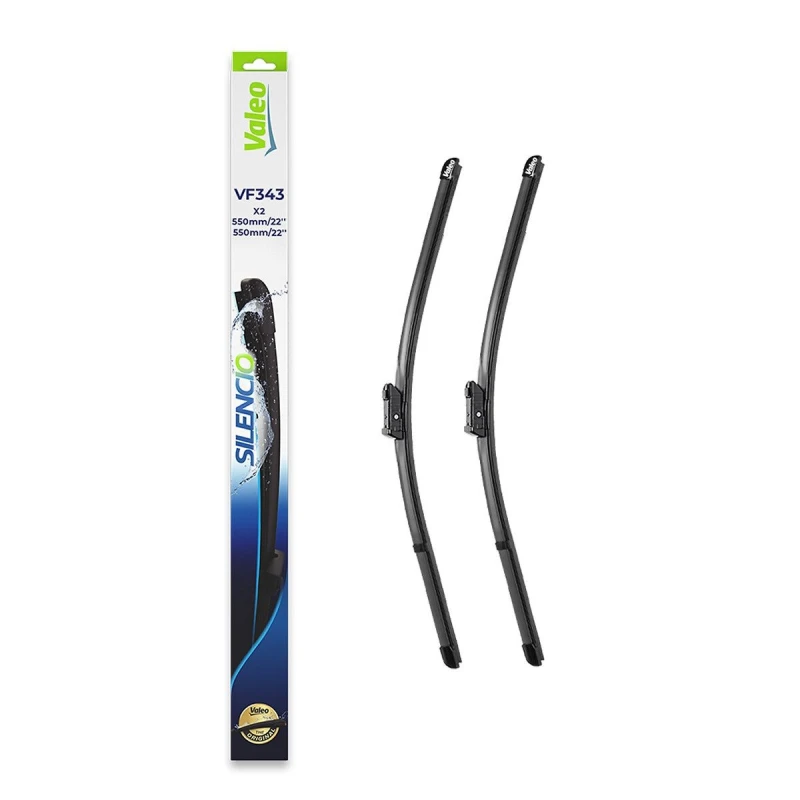 Image of VALEO 574743 Wiper blade Front, 550mm, with pre-mounted adaptor, Pin Fixing Wiper Blade (298)