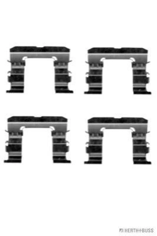 Image of Brake pad fitting kit HERTH+BUSS JAKOPARTS J3661029