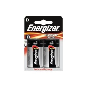 Image of Energizer LR20 Max D 2x Alkaline Power Batteries 1.5V