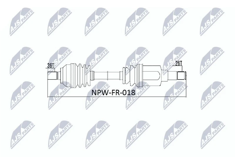 Image of NTY Drive shaft NTY NPW-FR-018