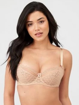 image of Curvy Kate Dottie Balcony Bra - Latte