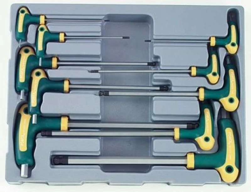 Image of FORCE 5106B Angled Screwdriver Set Number of tools: 10, Spanner Size: 12mm Angled Screwdriver Set (6627)