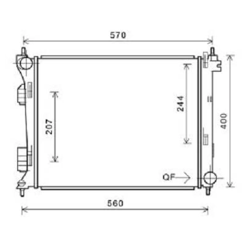 Image of Engine radiator DIEDERICHS DCM3715