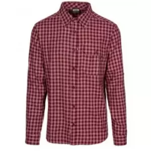Image of Trespass Mens Participate Shirt (XXS) (Prune Check)