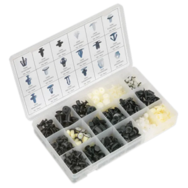 Image of Genuine SEALEY BTC09 Trim Clip Assortment for Honda 418pc