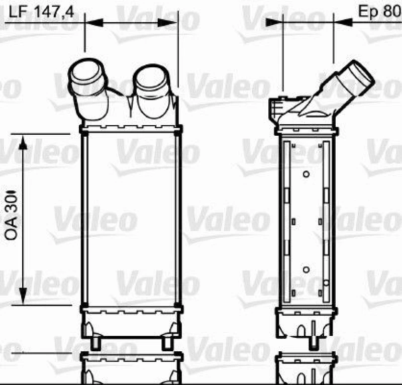 Image of Intercooler VALEO 818866