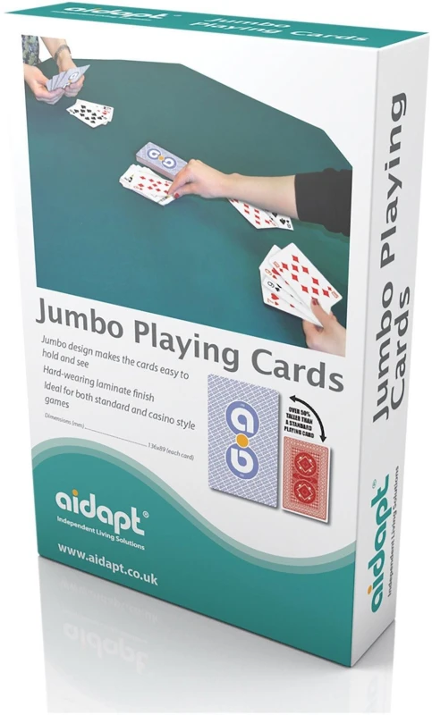 Image of AIDAPT Large Easy To Read Large Print Playing Cards ELV-304035