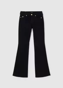 image of True Religion Womens Joey Flare Jeans With Pockets In Black