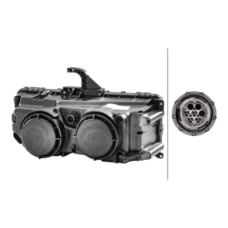 Image of HELLA 1DB 247 011-011 Headlights H1, Left, without direction indicator, Halogen Headlight (259)