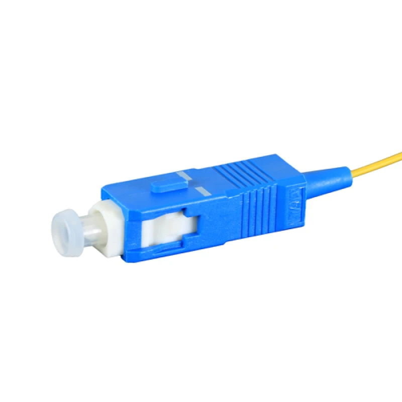 Image of Cablenet 1m OS2 9/125 SC Pigtail Yellow Fibre Pigtail 900um