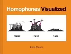 Image of homophones visualized book lover gift nerdy word and wordplay book