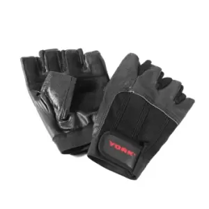 image of York Leather Weight Lifting Gloves - L