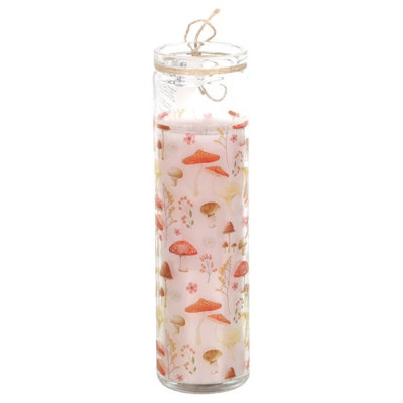 Image of Something Different Something Different Enchanted Forest Mushroom Tube Candle in Off White Off White One Size Unisex 5063527843647