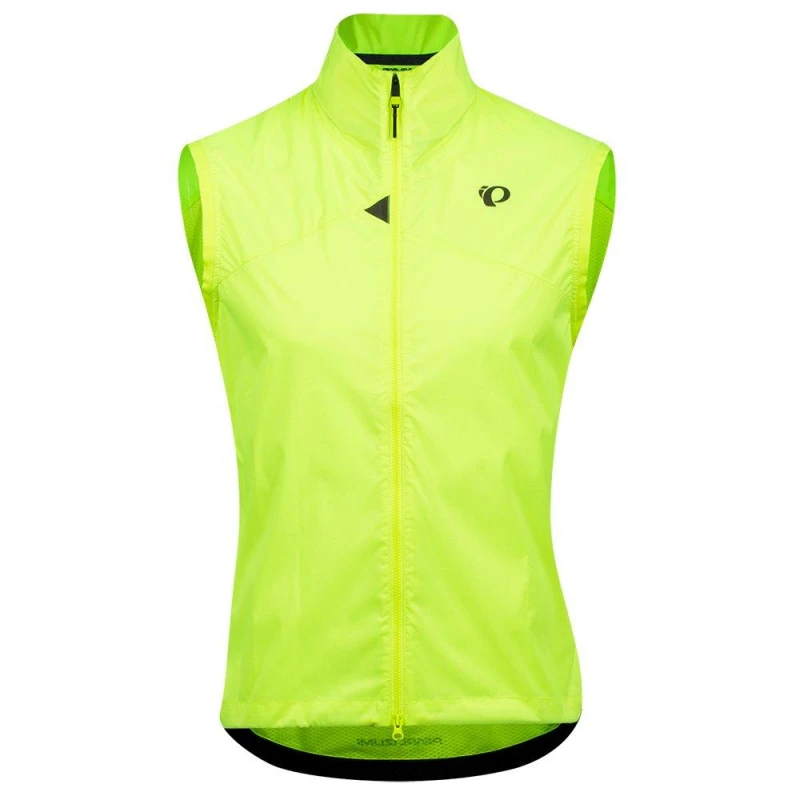 Image of Pearl Izumi Mens Zephrr Barrier Windproof Packable Gilet Scrmng Yellow male Medium