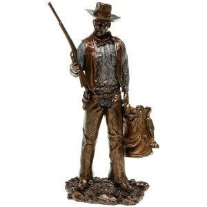 image of Bronze Screen Legend John Wayne Standing Figure Ornament