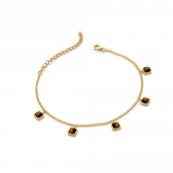 Image of Square Tigers Eye Bracelet DL664