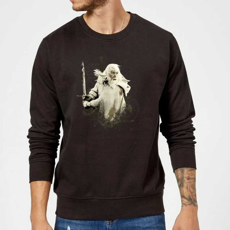Image of The Lord Of The Rings Gandalf Sweatshirt - Black - M