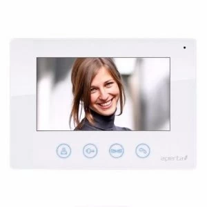 Image of ESP Aperta White Colour Video Door Entry Monitor for Multi Intercom System
