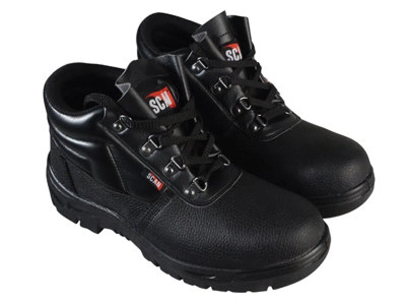 Image of Scan Jc-B917 4 D-Ring Chukka Safety Boots Black UK 3 Eur 36 Scafwchuk3