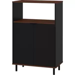 image of Out & out Brooklyn Black Sideboard - 67.5cm