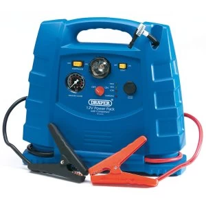 Image of Draper 12v 700a Portable Power Pack With Air Compressor And Integral Light