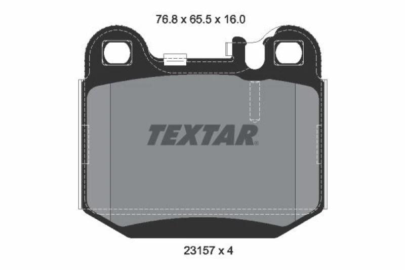 Image of Brake pad set TEXTAR 2315702