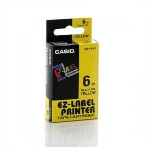 Image of Casio XR-6YW Black on Yellow