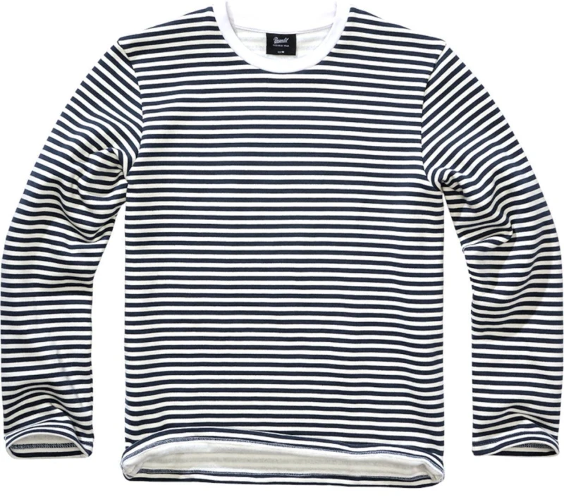 Image of Brandit Long sleeve striped T-Shirt Brandit Bleu Male 2XL
