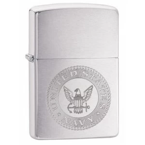 image of Zippo U.S. Navy Brushed Chrome