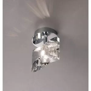 Image of Kromo 1-bulb G9 ceiling light, polished chrome
