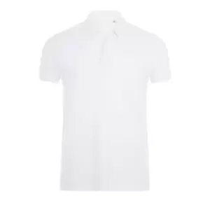 Image of SOLS Mens Phoenix Short Sleeve Pique Polo Shirt (L) (White)
