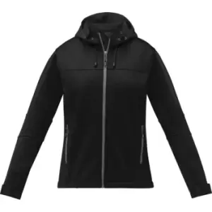 image of Elevate Womens/Ladies Match Soft Shell Jacket (M) (Solid Black)