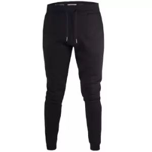 Image of Duke Mens Brandon D555 Kingsize Cuffed Joggers (4XL) (Black)