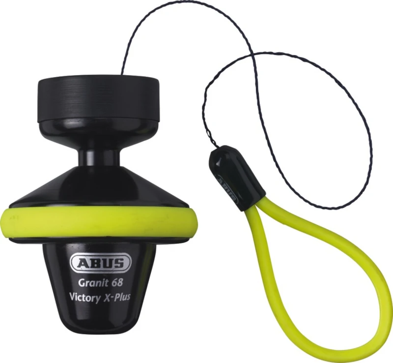 Image of ABUS Granit Victory XPLus 68 Roll Up Brake Disc Lock, black-yellow for Men