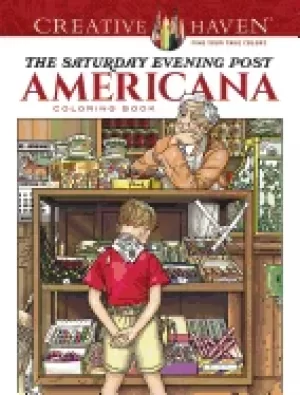 Image of creative haven the saturday evening post americana coloring book
