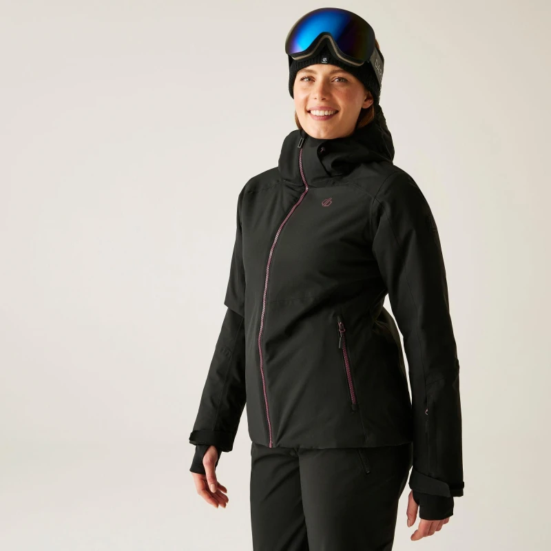 Image of Dare 2b Womens Flurry II ARED 30/30 Stretch Insulated Waterproof Jacket Black female 12