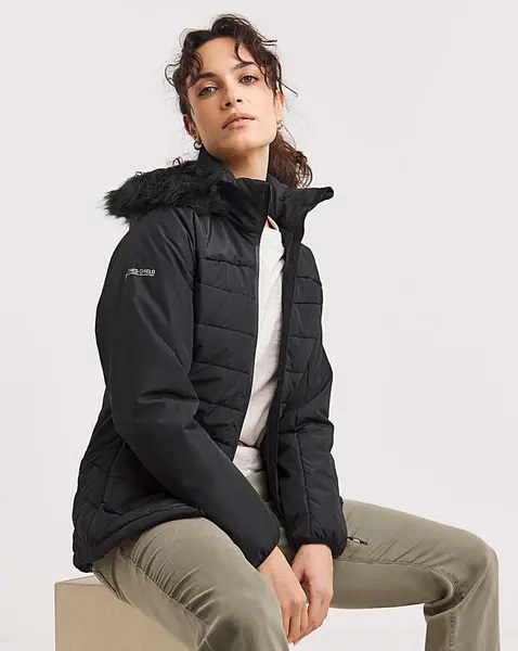 Image of Trespass Womens Translate Warm Padded Hooded Coat 16/XL - Bust 40' (101.5cm)