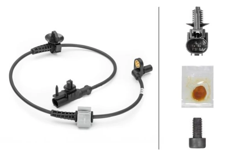 Image of HELLA ABS sensor HELLA 6PU 230 040-421