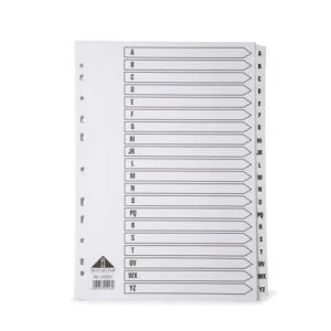Image of Initiative Index A4 A-Z White Mylar Tab
