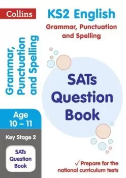 Image of KS2 grammar punctuation and spelling national test question book by Collins KS2