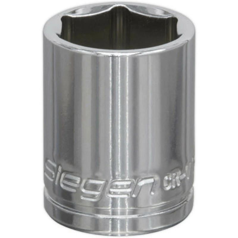 Image of Loops 16mm Chrome Plated Drive Socket - 3/8" Square Drive - High Grade Carbon Steel Metallics