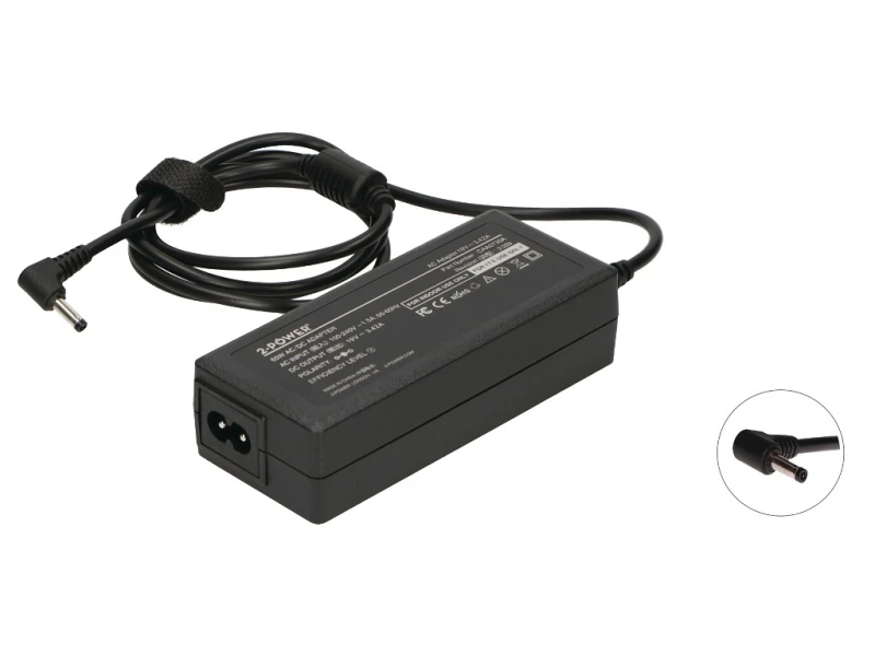 Image of 2-Power CAA0735A power adapter/inverter 65 W Black