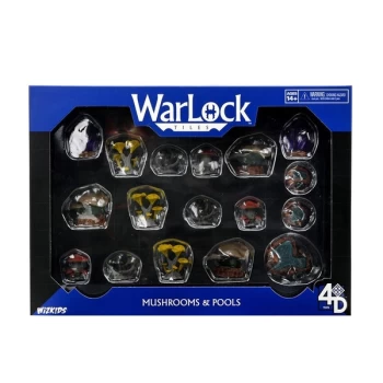 image of WarLock Tiles: Caverns Accessory - Mushrooms & Pools Board Game