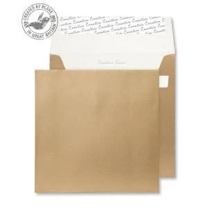 Image of Creative Shine Metallic Gold Peel and Seal Wallet 220x220mm Ref 513