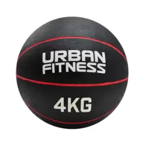 image of Urban Fitness Medicine Ball 4kg - Red