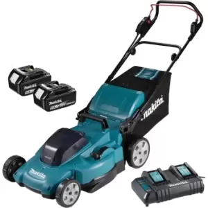 image of Makita DLM538CT2 530mm Cordless Lawnmower